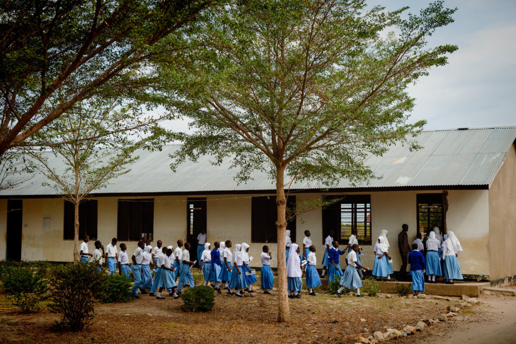 Secondary students in rural school. Camfed/ Eliza Powell